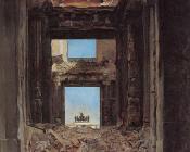 让 路易 欧内斯特 梅索尼尔 : The Ruins of the Tuileries Palace after the Commune